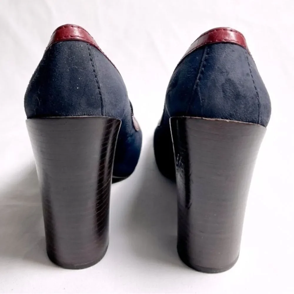 Tory Burch Women's Blue and Red Flats
